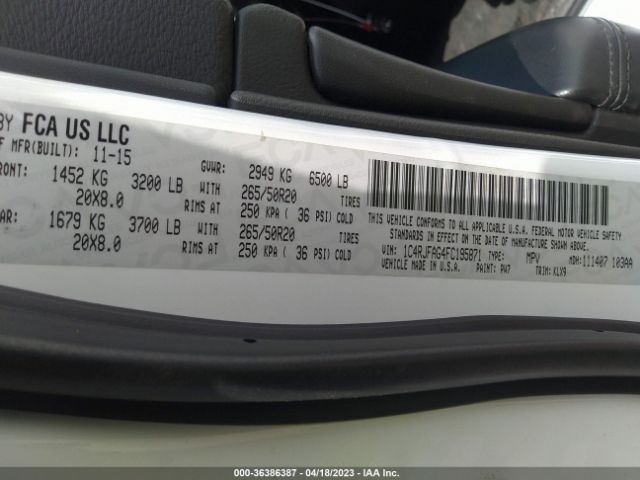 1C4RJFAG4FC195871 Jeep Grand Cherokee Altitude