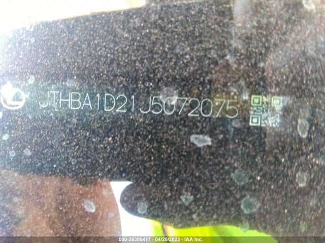 JTHBA1D21J5072075 Lexus Is Is 300