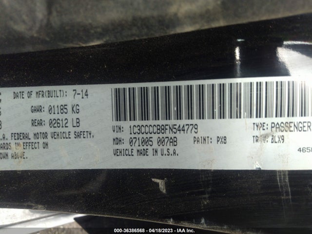 1C3CCCCB8FN544779 Chrysler 200 C