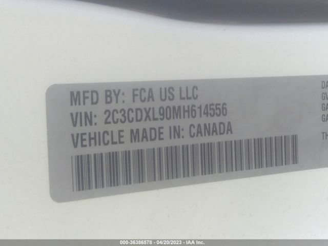 2C3CDXL90MH614556 Dodge Charger Srt Hellcat Widebody