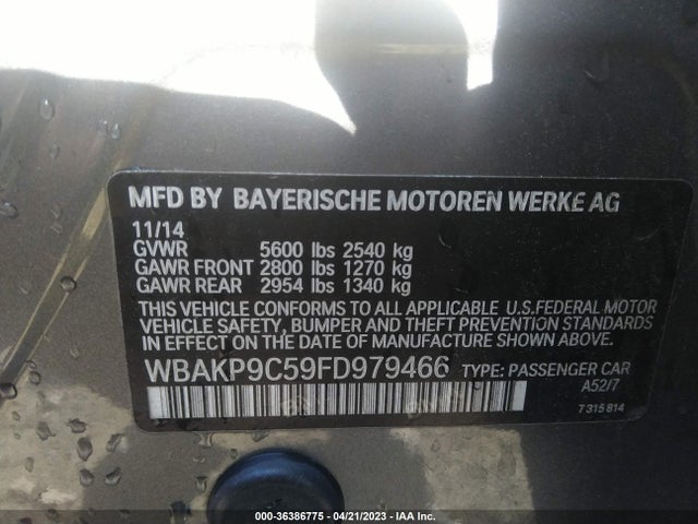 WBAKP9C59FD979466 BMW 5 Series 550i Xdrive