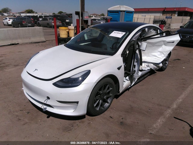 Tesla Model 3 Long Range 2021 5YJ3E1EB5MF999415 Image 2