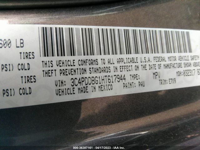 3C4PDDBG1HT617944 Dodge Journey Sxt