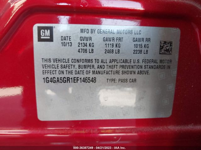 1G4GA5GR1EF146548 Buick Lacrosse Base