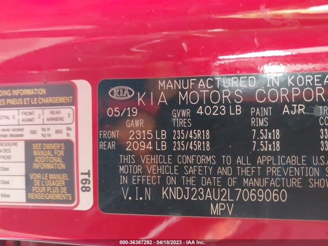 KIA Soul X-line 2020 KNDJ23AU2L7069060 Image 10
