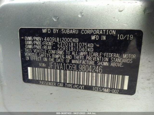 JF1VA1C69L9804246 Subaru Wrx Premium