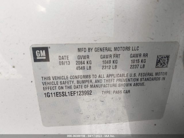 1G11E5SL1EF123992 Chevrolet MALIBU 2LT
