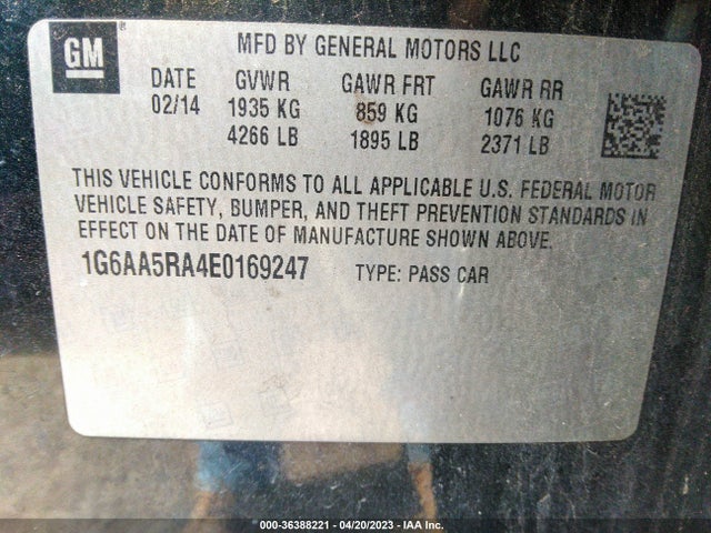 Cadillac Ats Standard Rwd 2014 1G6AA5RA4E0169247 Image 9