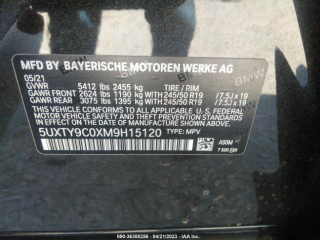 5UXTY9C0XM9H15120 BMW X3 M40i