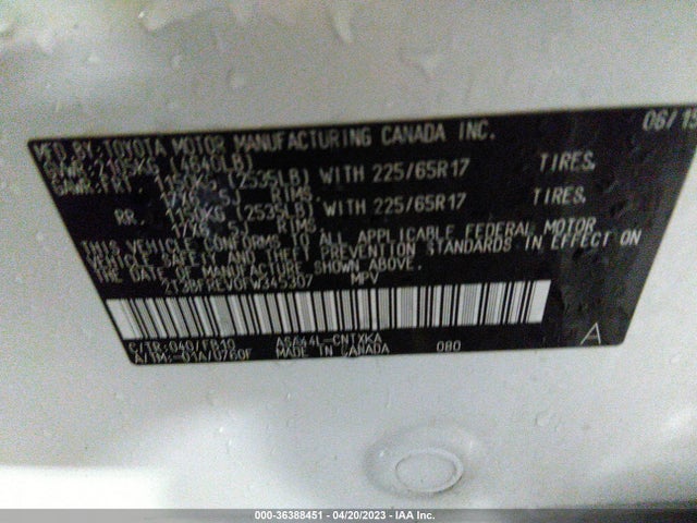 Toyota RAV4 LE 2015 2T3BFREV0FW345307 Image 9