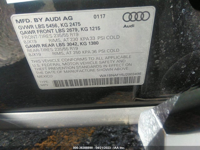 WA1BNAFY6J2003496 Audi Q5 Premium Plus