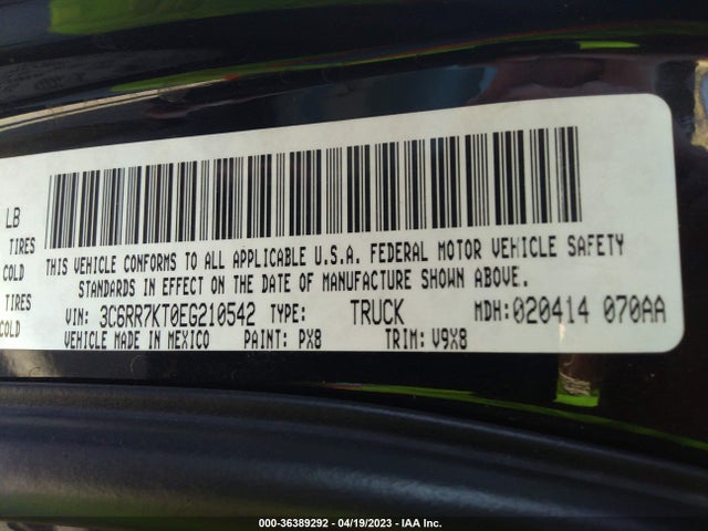 3C6RR7KT0EG210542 RAM 1500 Express