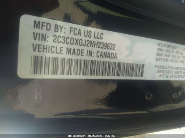 2C3CDXGJ2NH239632 Dodge Charger Scat Pack