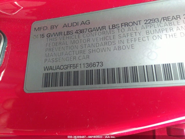 WAUACGFF5F1136673 Audi A3 1.8t Premium