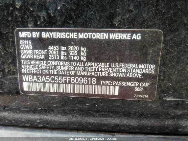WBA3A5C55FF609618 BMW 3 Series 328i