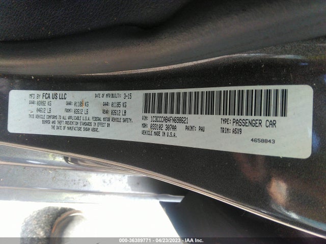 1C3CCCAB4FN698621 Chrysler 200 Limited