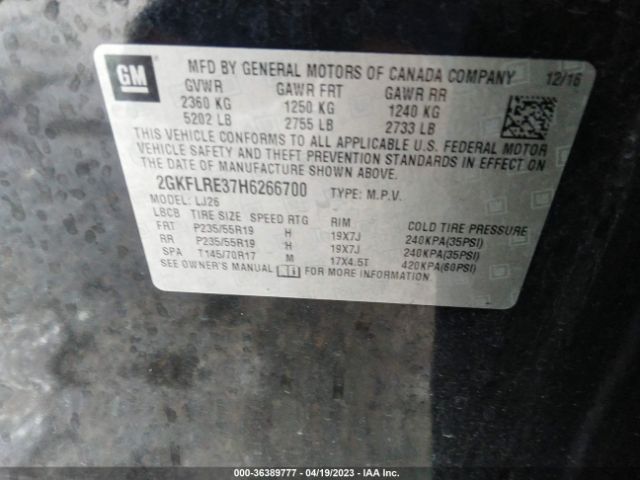 2GKFLRE37H6266700 GMC Terrain Denali