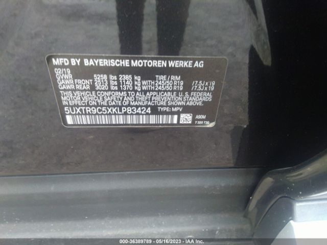 5UXTR9C5XKLP83424 BMW X3 Xdrive30i