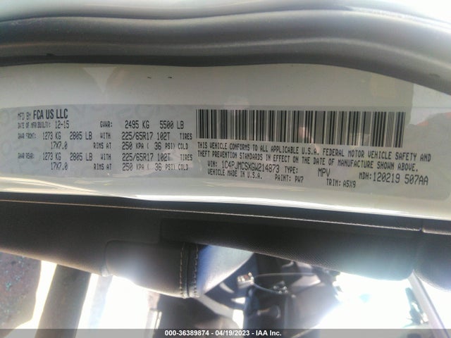 1C4PJMCSXGW214873 Jeep Cherokee Latitude