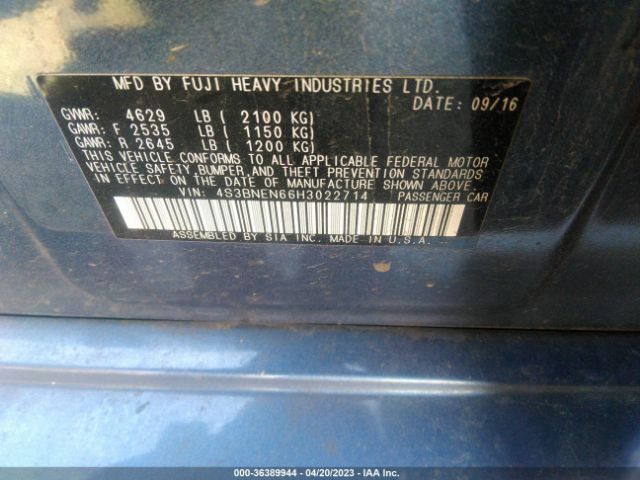 4S3BNEN66H3022714 Subaru Legacy Limited