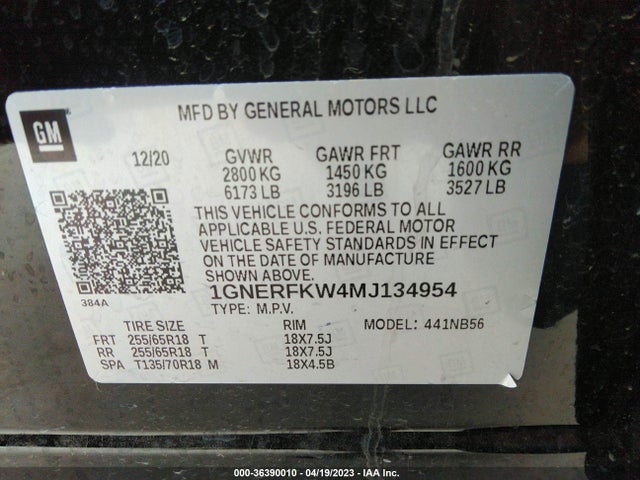 Chevrolet Traverse Ls 2021 1GNERFKW4MJ134954 Image 9