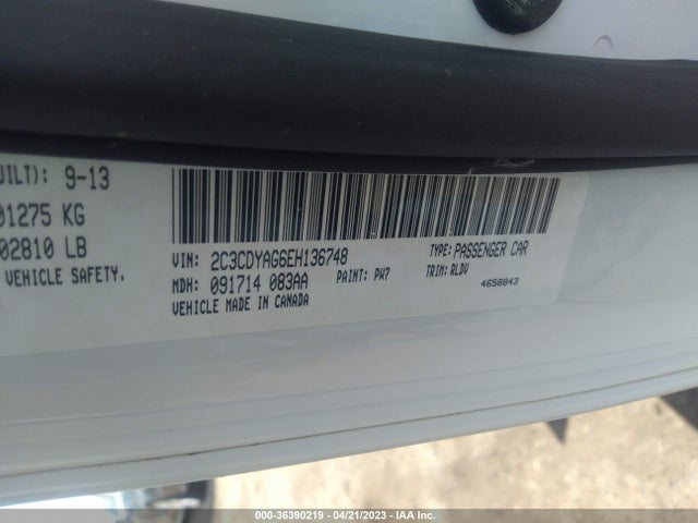 Dodge Challenger Sxt Plus 2014 2C3CDYAG6EH136748 Image 9
