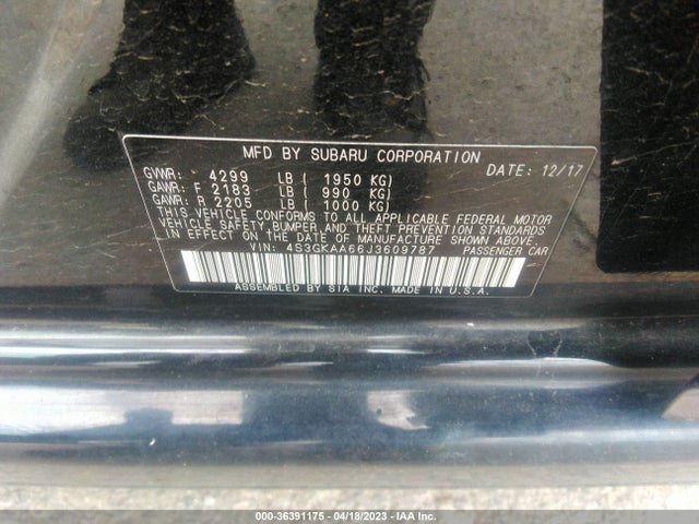 4S3GKAA66J3609787 Subaru Impreza
