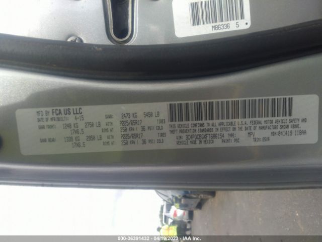 3C4PDCBGXFT686154 Dodge Journey Sxt
