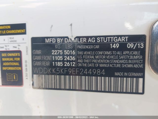 WDDKK5KF9EF244984 Mercedes-Benz E-class E 350