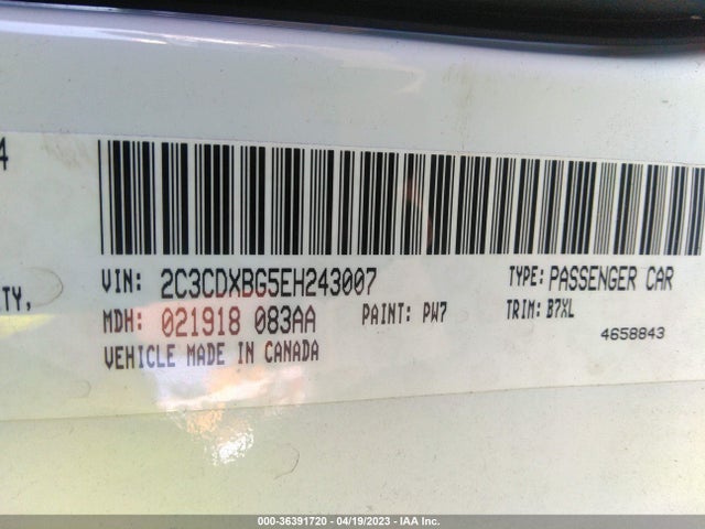 Dodge Charger Se 2014 2C3CDXBG5EH243007 Image 9