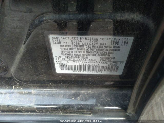 3N1AB7AP0GY249291 Nissan SENTRA SR