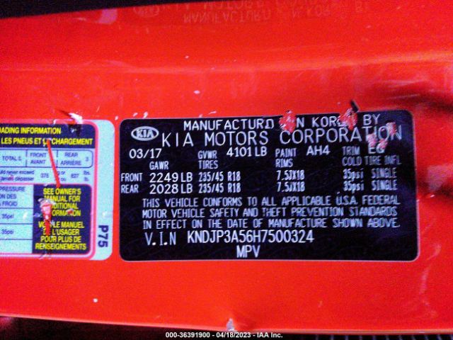 KNDJP3A56H7500324 KIA SOUL +
