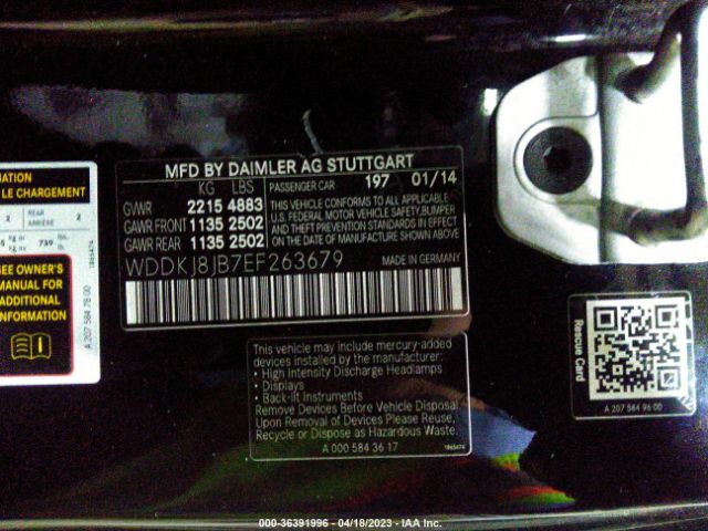 WDDKJ8JB7EF263679 Mercedes-Benz E-class E 350