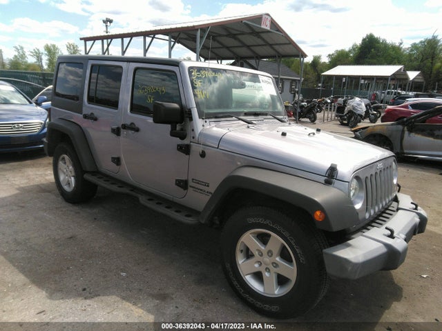 2016 JEEP WRANGLER UNLIMITED SPORT VIN: 1C4HJWDG7GL281796