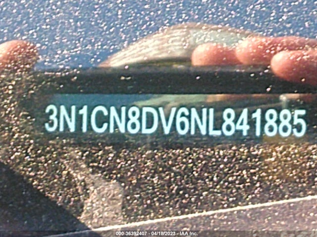 2022 NISSAN VERSA S VIN: 3N1CN8DV6NL841885