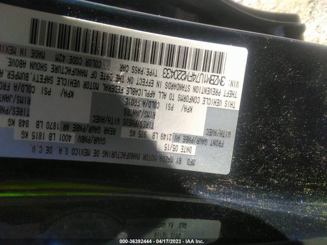 Mazda Mazda3 I Sport 2015 3MZBM1U74FM220433 Image 10