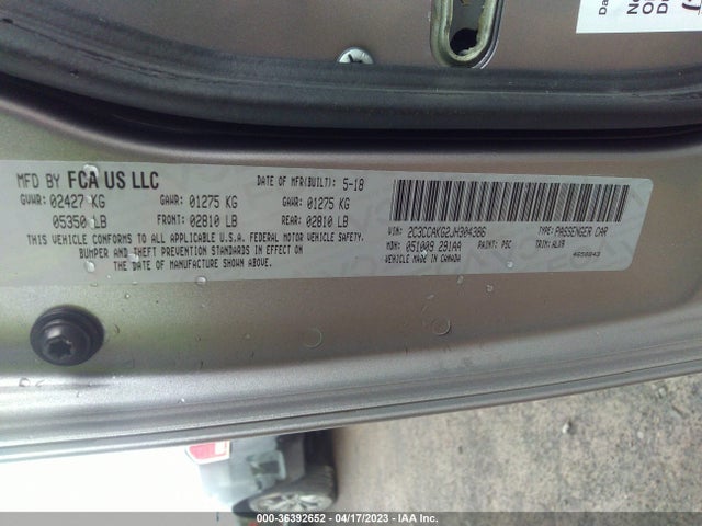 2C3CCAKG2JH304386 Chrysler 300 Limited