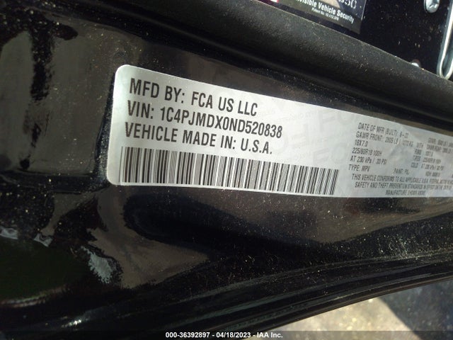Jeep Cherokee Limited 2022 1C4PJMDX0ND520838 Image 10