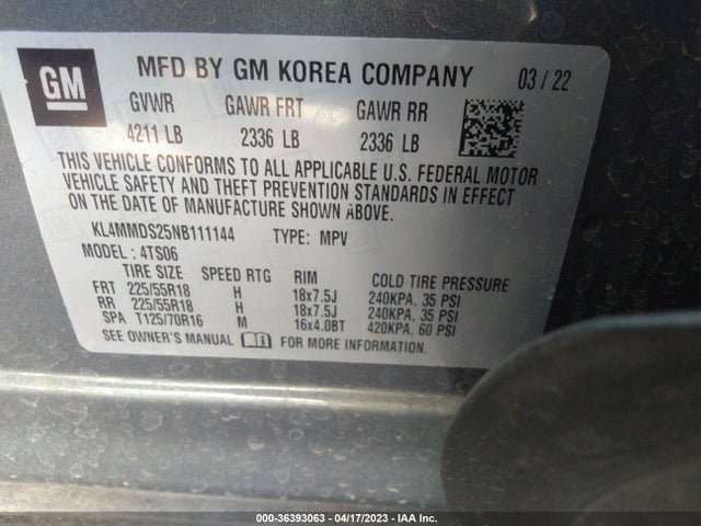 Buick Encore Gx Select 2022 KL4MMDS25NB111144 Image 9