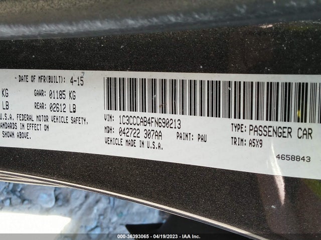 1C3CCCAB4FN690213 Chrysler 200 Limited