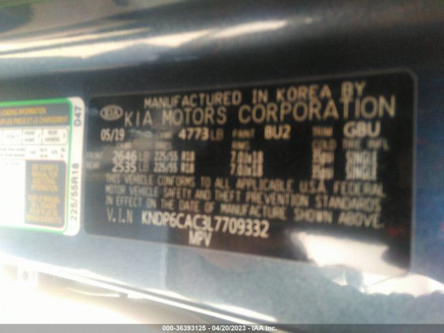KNDP6CAC3L7709332 KIA SPORTAGE S