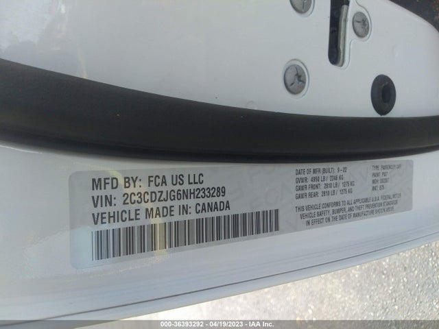 Dodge Challenger Gt 2022 2C3CDZJG6NH233289 Image 9