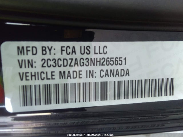 Dodge Challenger Sxt 2022 2C3CDZAG3NH265651 Image 9