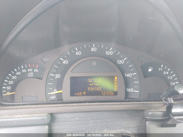 2003 MERCEDES-BENZ C-CLASS 2.6L VIN: WDBRF61J73F304023