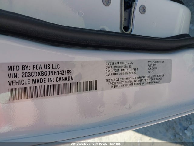 Dodge Charger Sxt 2022 2C3CDXBG0NH143199 Image 9