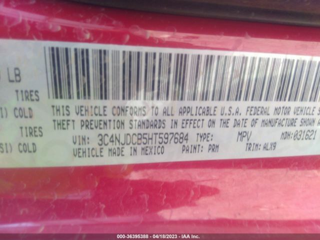 3C4NJDCB5HT597684 Jeep Compass Limited