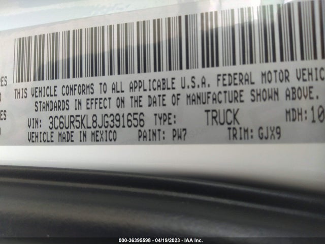 RAM 2500 Laramie 2018 3C6UR5KL8JG391656 Image 11