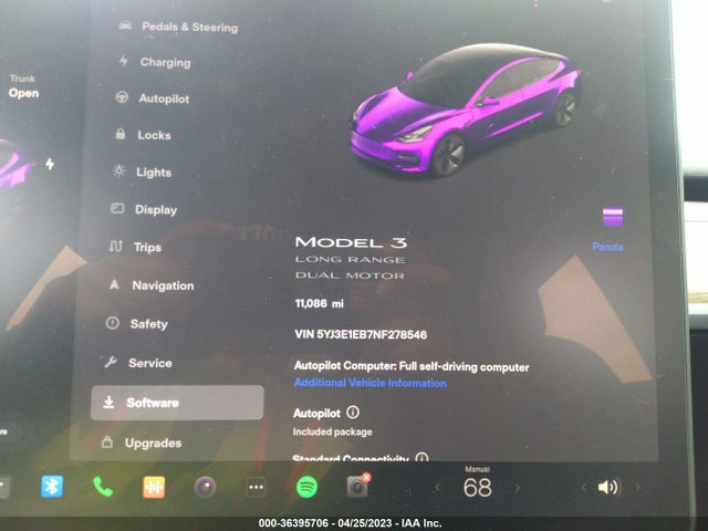Tesla Model 3 Long Range 2022 5YJ3E1EB7NF278546 Image 7