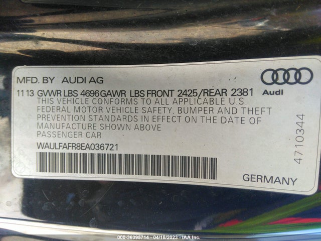 Audi A5 Premium Plus 2014 WAULFAFR8EA036721 Image 9