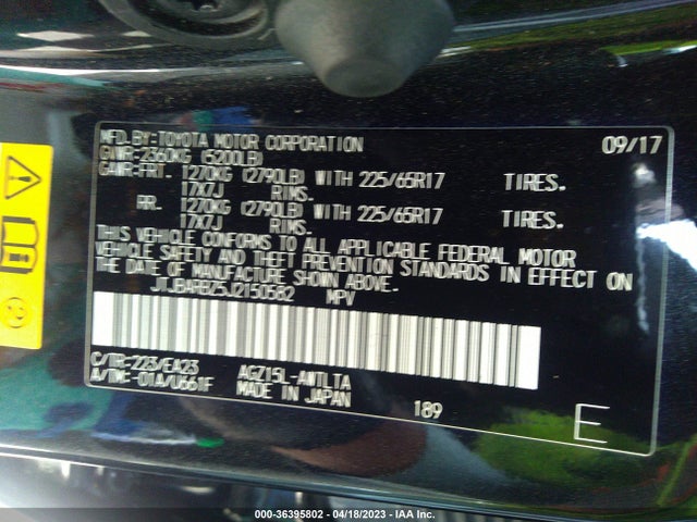 JTJBARBZ5J2150582 Lexus Nx Nx 300